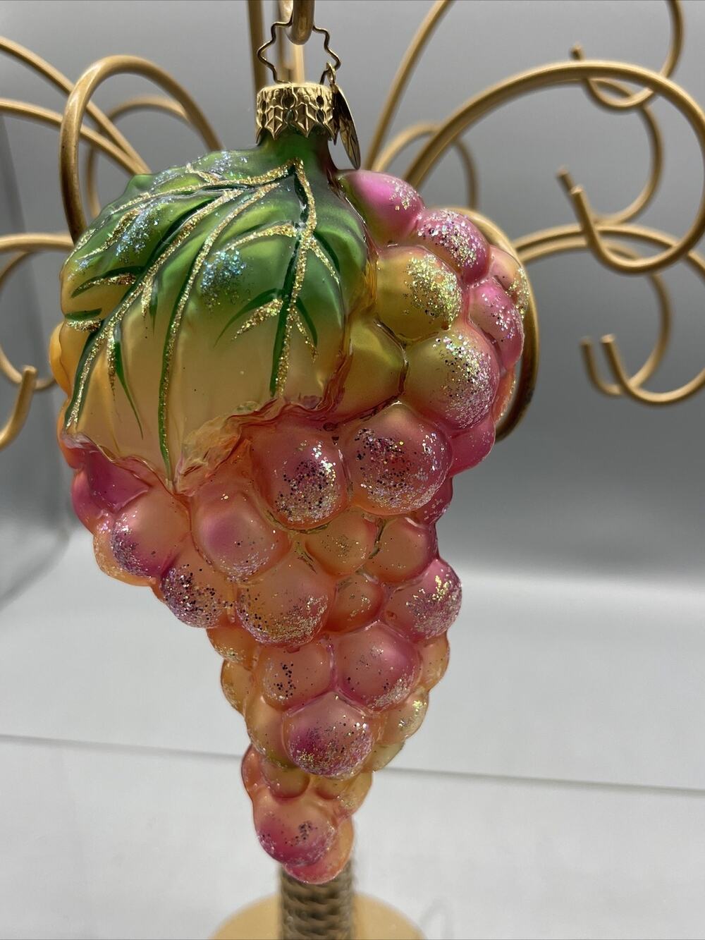Christopher Radko Prototype Vines Devine Harvest Grape Glass Ornament